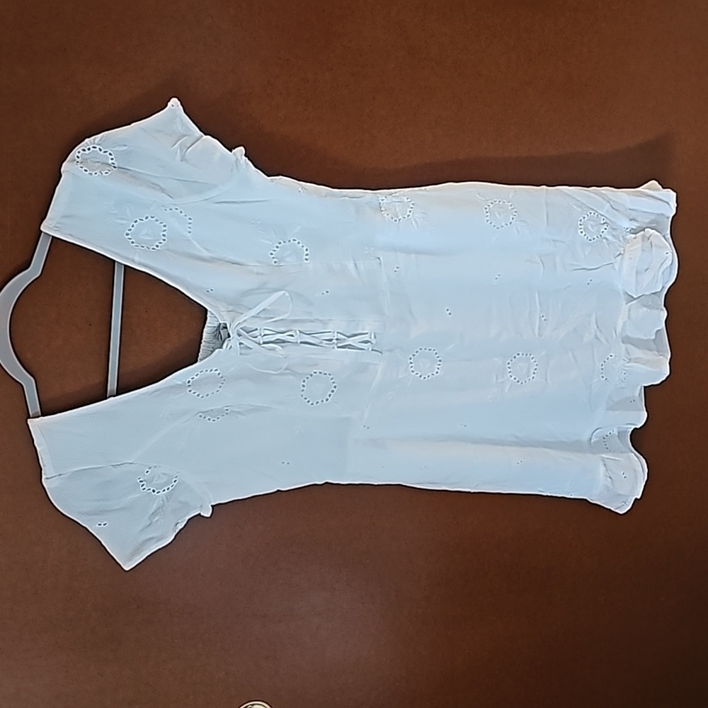 Hollister White Floral Dress